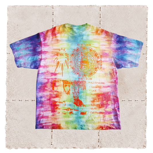 Be Here Rainbow Aura Tee