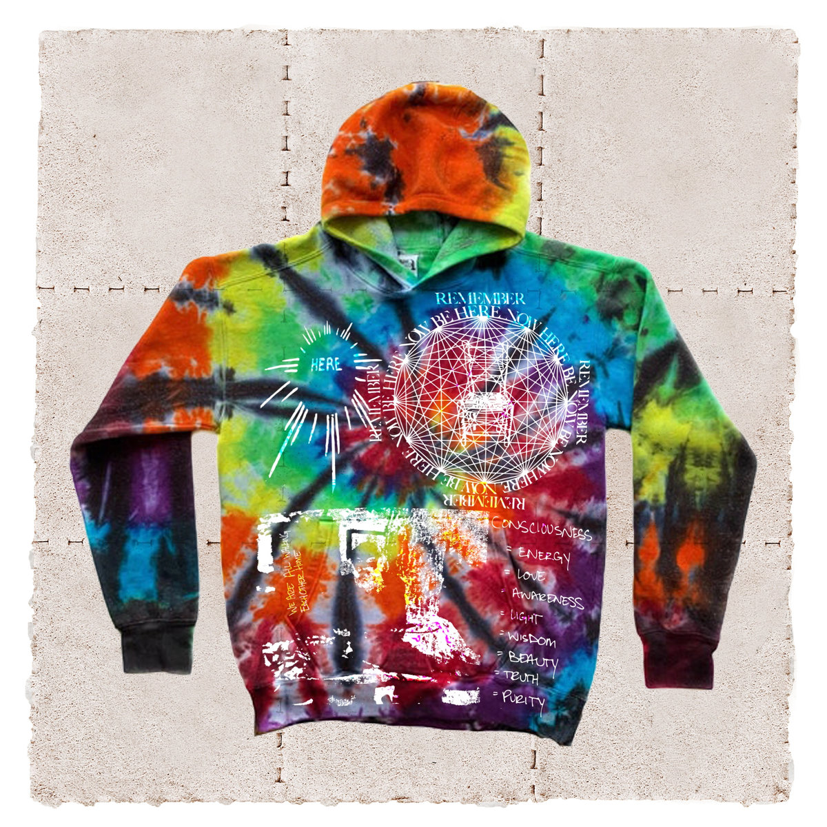 Be Here Hoodie (Random Dye)