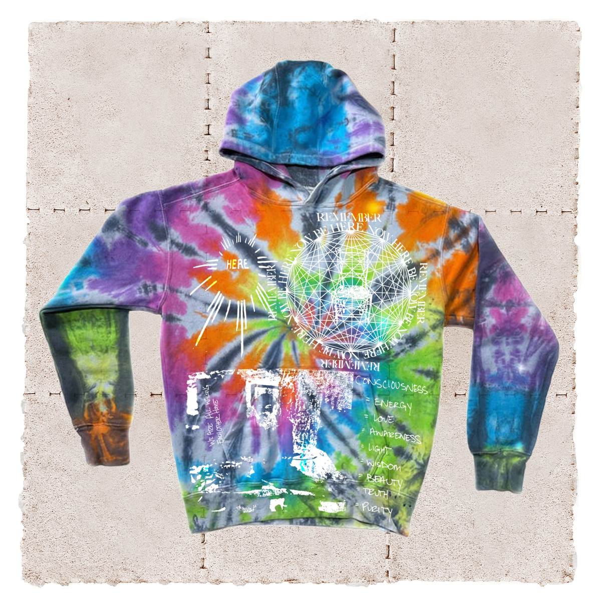 Be Here Hoodie (Random Dye)