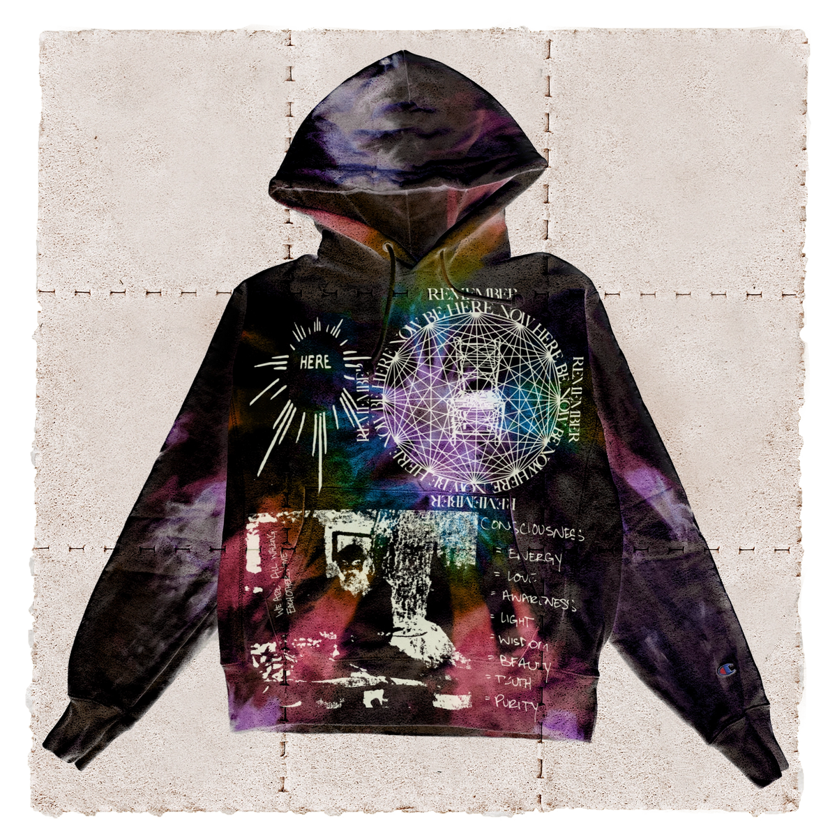 Be Here Hoodie (Random Dye)